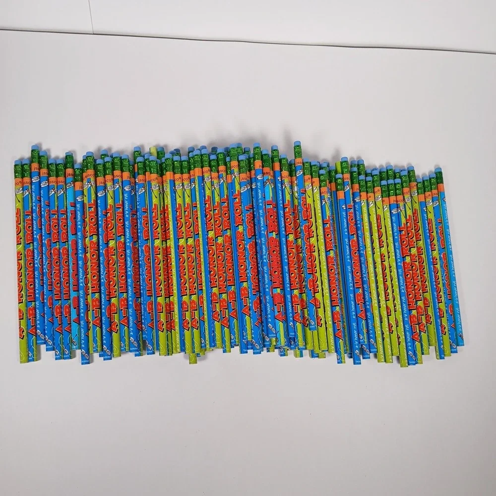 A-B Honor Roll Pencils Set of 140 School Pencils Student Award Unsharpened JSSCO